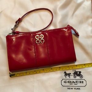 Coach Patent Leather Wristlet/Wallet